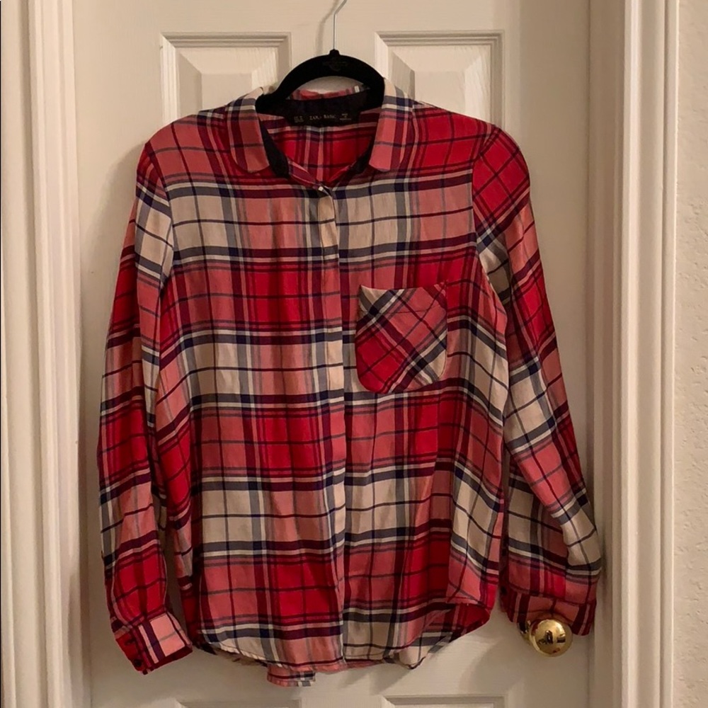 Zara plaid shirt